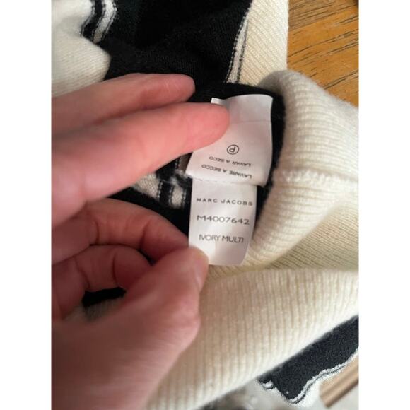 Marc Jacobs Tie-Neck Stripe Wool Sweater - Picture 5 of 5